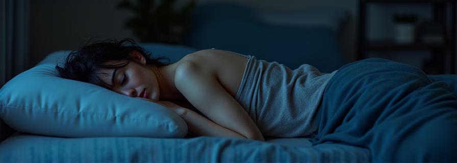 Relaxed person sleeping