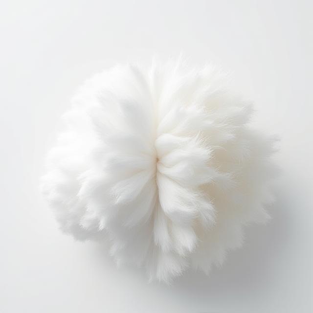 Raw organic cotton and synthetic fibers